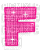 Kaz_Creations Animated Alphabet Pink  F - Gratis animeret GIF