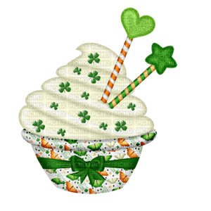 Kaz_Creations Deco St.Patricks Day Cupcake - png gratuito