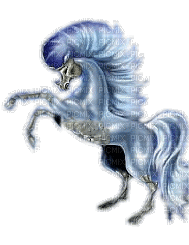 cheval argenté - Gratis animerad GIF