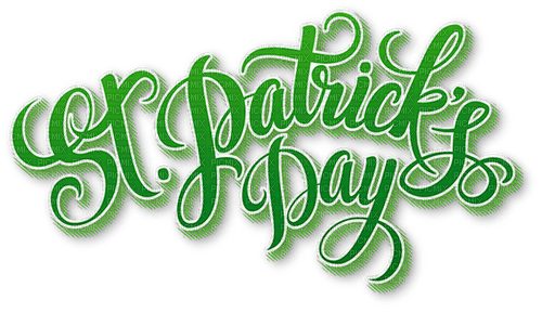 St. Patrick's Day Text - nemokama png