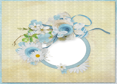 Kaz_Creations Deco Easter Backgrounds Background Frame Blue Yellow - безплатен png