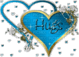 Coeurs bleus - 免费动画 GIF