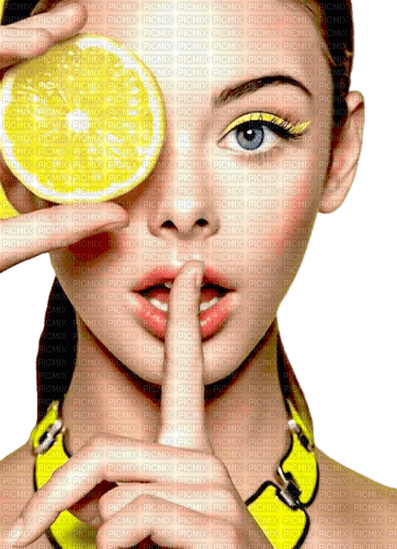 Lemon Woman- Femme citron - PNG gratuit