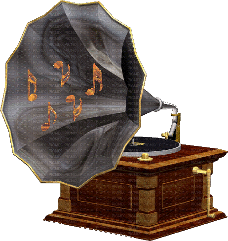 Grammophon - Ingyenes animált GIF
