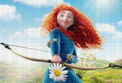 image encre couleur Merida Disney anniversaire dessin texture effet edited by me - zadarmo png