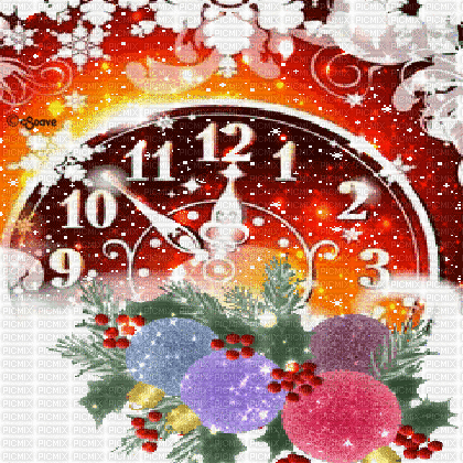 soave background animated christmas new year clock - Besplatni animirani GIF