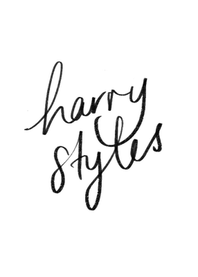 Kaz_Creations Harry Styles One Direction Singer Band Music  Signature Logo Text - фрее пнг