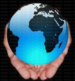 Earth World Globe held in hands - gratis png