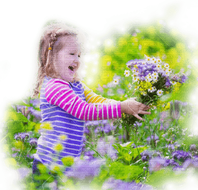 summer child garden enfant êtê jardin - PNG gratuit
