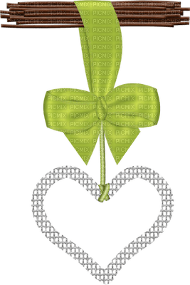 Kaz_Creations Deco Hanging Heart Love Dangly Things  Ribbons Bows  Colours - png gratis