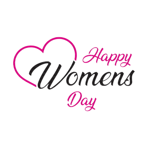 Happy Womens Day Text Heart - Bogusia - ingyenes png