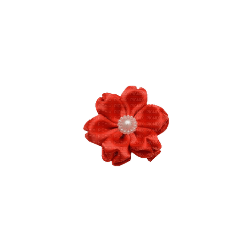 kikkapink deco scrap red flower - безплатен png