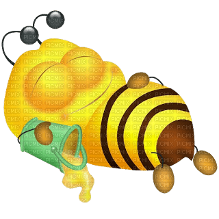 Kaz_Creations Cute Cartoon Love Bees Bee Wasp - PNG gratuit