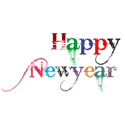 Kaz_Creations Happy New Year Deco Logo Text - gratis png