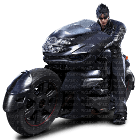 Kaz_Creations Man Homme On Motorcycle Motorbike - png grátis
