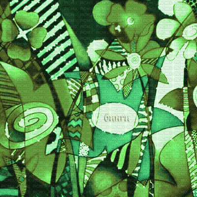 Y.A.M._Art background green - GIF animé gratuit