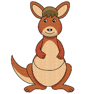 Kaz_Creations Cute Cartoon Kangaroo - бесплатно png