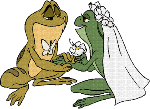 la princesse et la grenouille - Ingyenes animált GIF