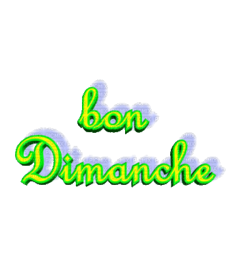 bon dimanche ( - Animovaný GIF zadarmo