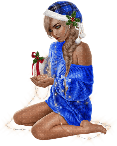 christmas woman by nataliplus - png grátis