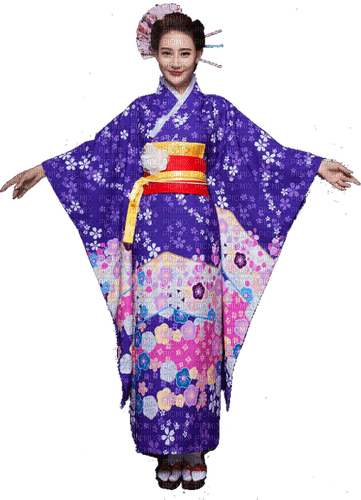 Asian Purple Woman - δωρεάν png