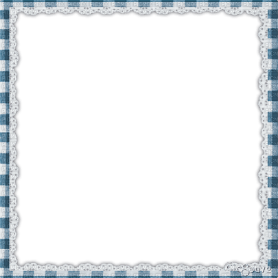 soave frame vintage lace border white blue - PNG gratuit