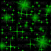 Green Sparkles - GIF animado grátis