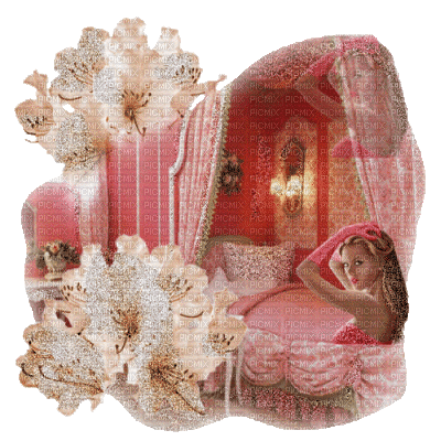 chambre rose - Бесплатный анимированный гифка