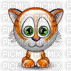 Gatito  naranja - GIF animado gratis