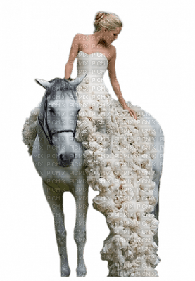 Kaz_Creations Woman Femme On  Horse - png grátis