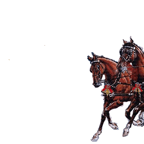 coche caballos navidad gif dubravka4 - Ingyenes animált GIF