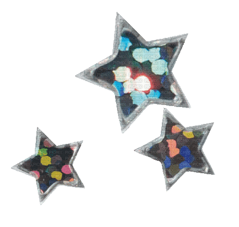 silver stars - Бесплатный анимированный гифка