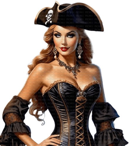girl, frau, woman, femme, piraten, pirat - png gratuito