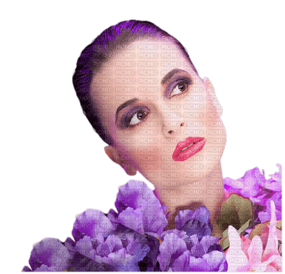 woman with flowers bp - darmowe png