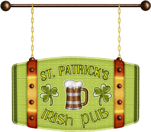 Enseigne Pub St-Patrick:) - 無料png