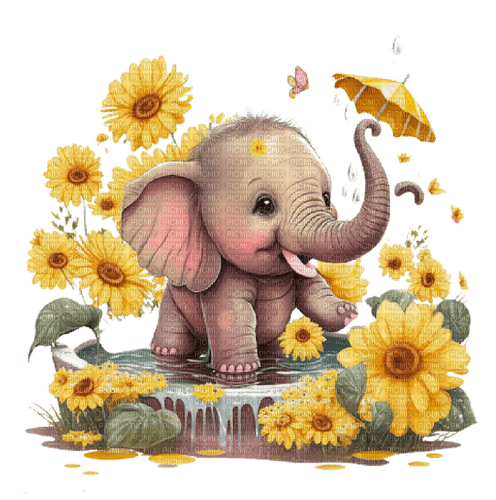 loly33 éléphant aquarelle - δωρεάν png