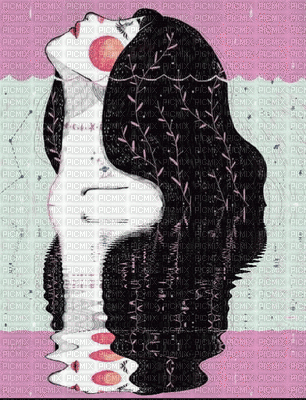 Portrait de femme - 無料のアニメーション GIF