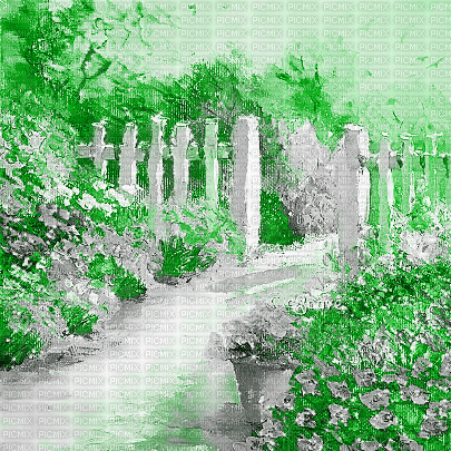 soave background animated spring garden vintage - GIF animate gratis