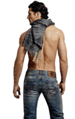 Man  Jeans Blue - Bogusia - Free PNG