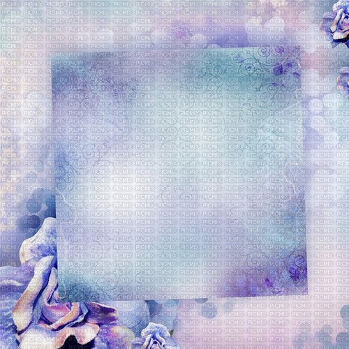 blue purple floral flower background - PNG gratuit