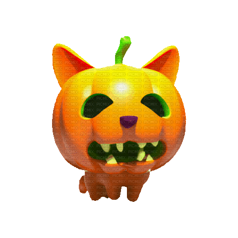 Cat Halloween - 免费动画 GIF
