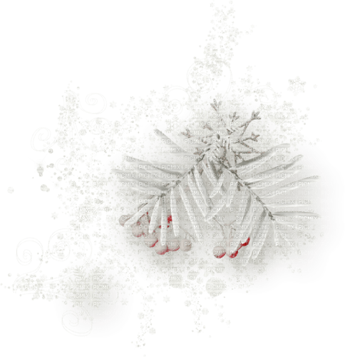 deco winter leaves ice white red kikkapink - Free PNG