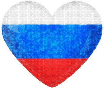 rusia flag heart - Gratis animerad GIF
