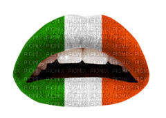 Kaz_Creations Lips Irish Colours - PNG gratuit