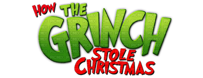 Kaz_Creations How The Grinch Stole Christmas Logo Text - 免费PNG