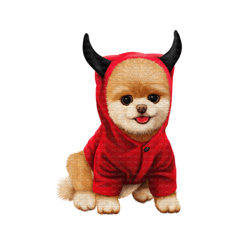 gothic deco png halloween kikkapink dog - 免费PNG
