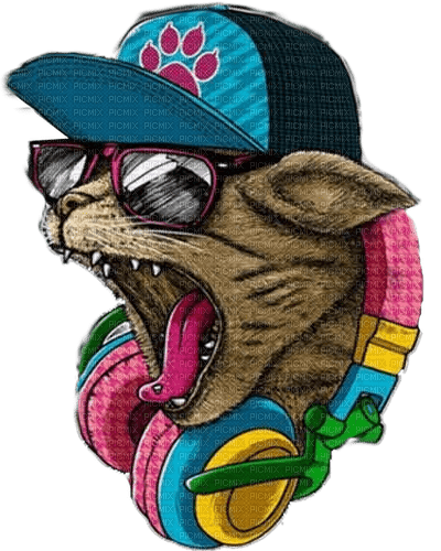 DJ Cat - PNG gratuit