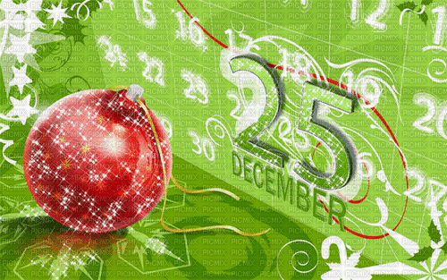 Background. Christmas. Gif. 25 December. Leila - Animovaný GIF zadarmo