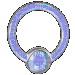 spinning blue ring - GIF animate gratis