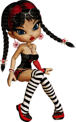 Kaz_Creations Dolls Cookie Emo - png ฟรี